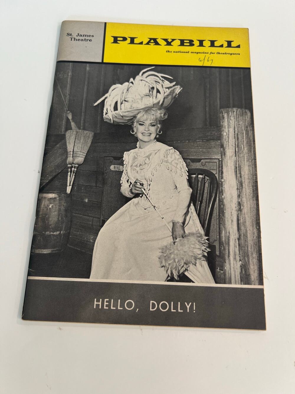 Vintage 1967 Hello Dolly Playbill St. James Theater New York Betty Grable JL